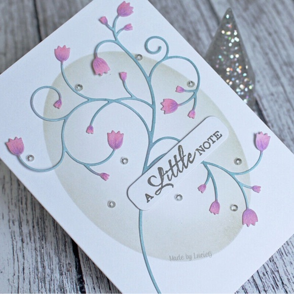 Poppy Stamps Beverly Vine craft die 3.9 x 1.5 inches - Picture 4 of 5